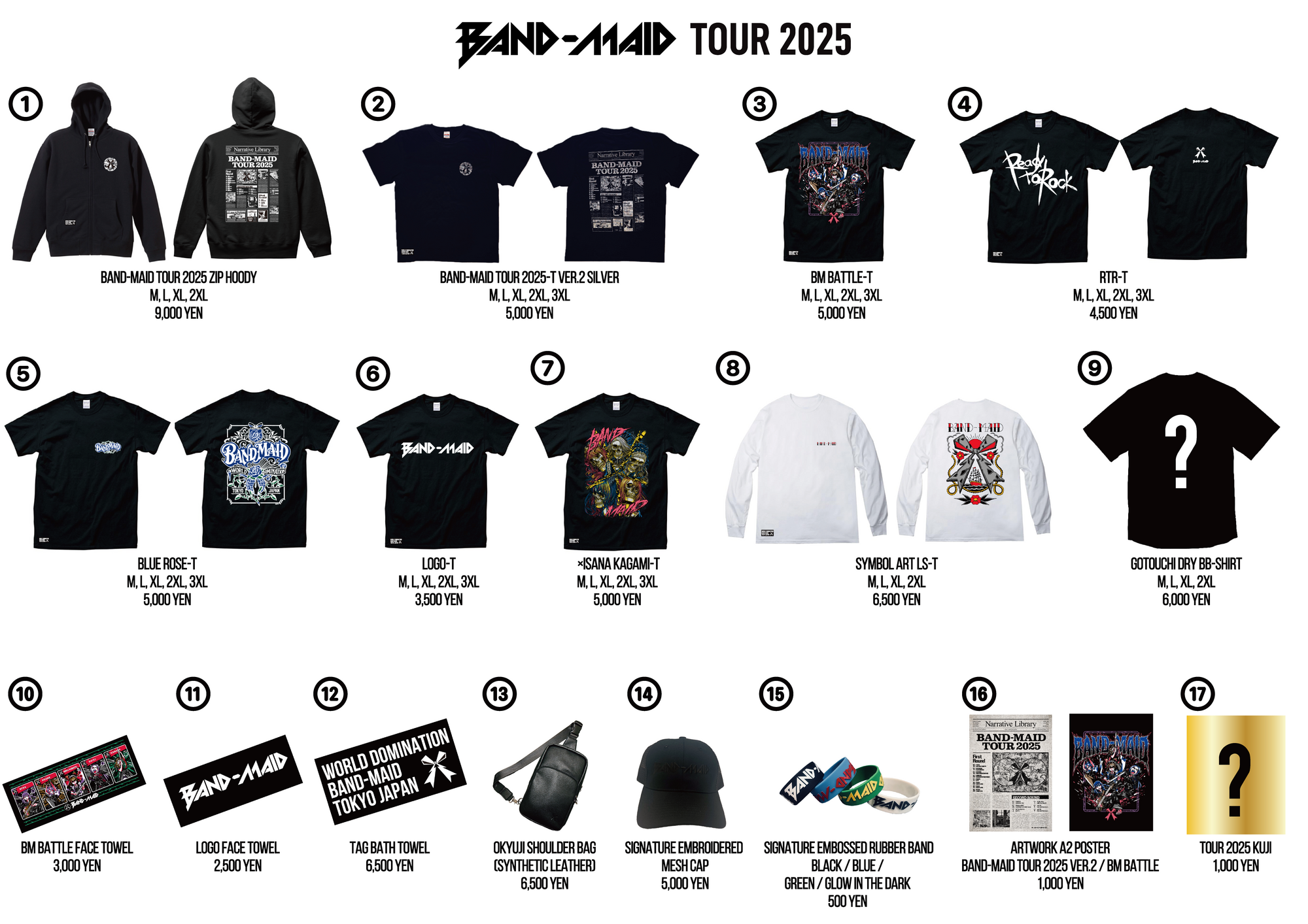 band-maid SSチケット　入場特典　2022 公演詳細] 2022/9/7(水) 