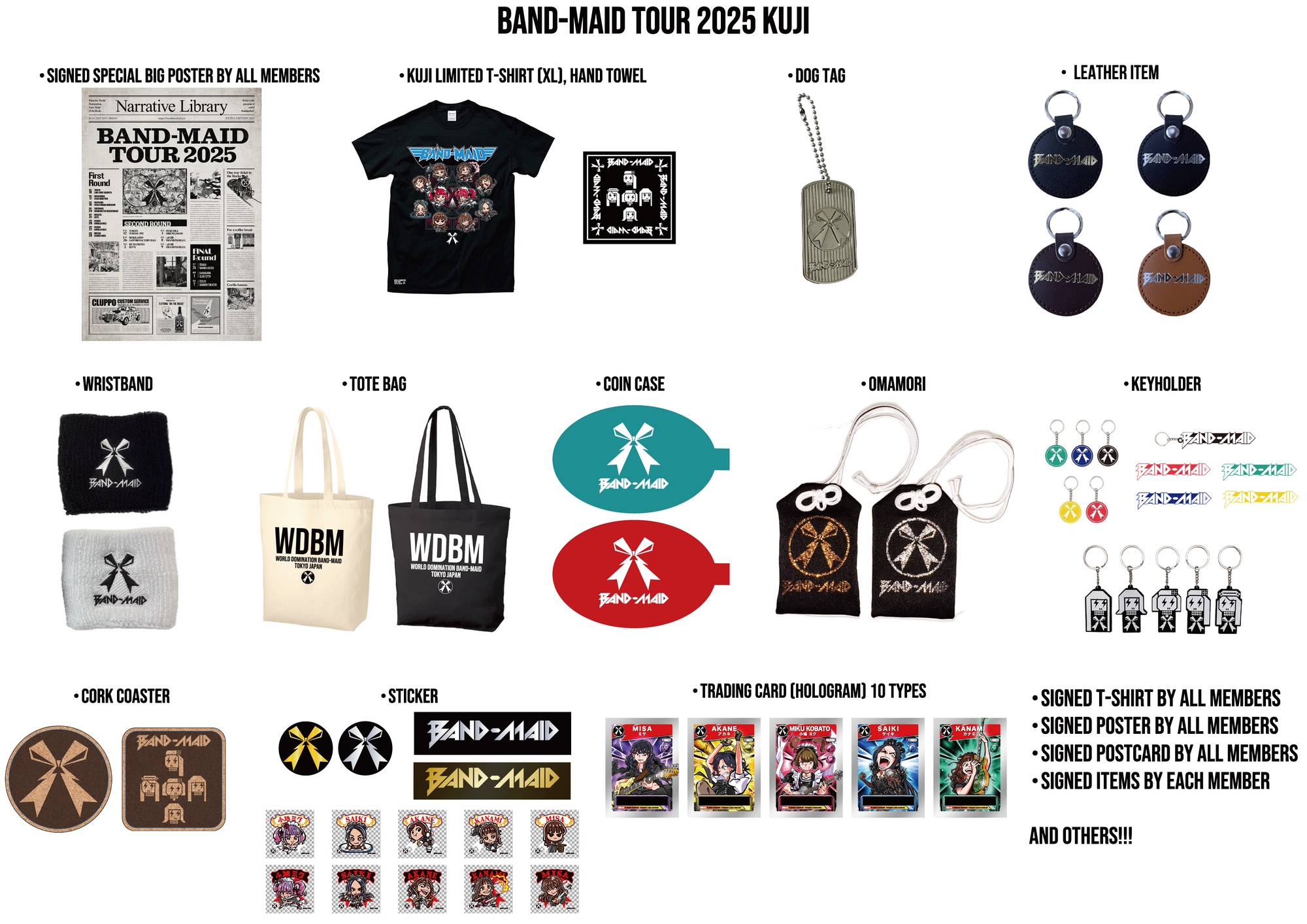 BAND-MAID 2025年 くじ グッズ＋CD BAND-MAID 2025年 くじ グッズ＋CD BAND-MAID 2025年 くじ