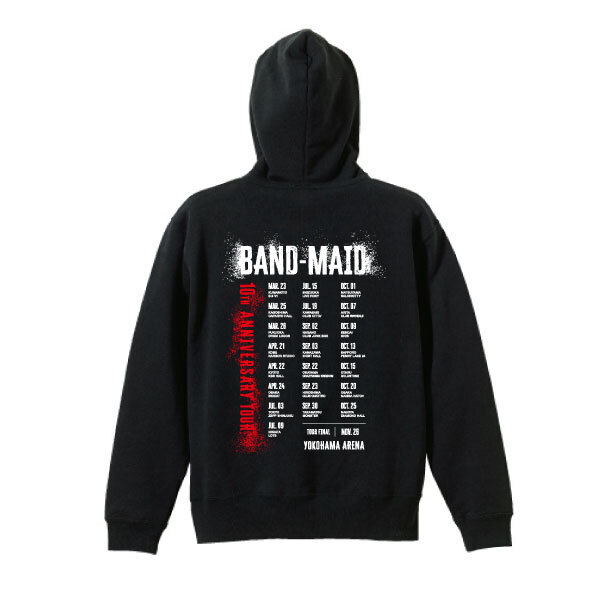 [受注販売][Pre-orders] 10TH ANNIV. TOUR ZIP HOODY (JAPAN) FINAL COLOR